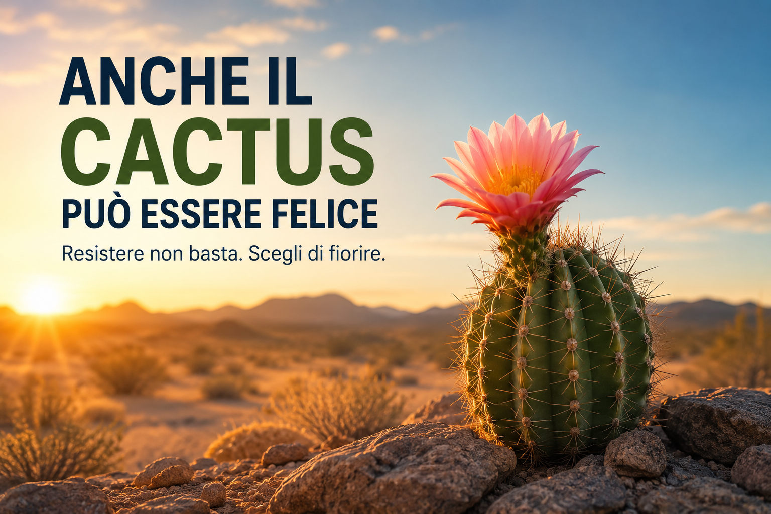 Felicità e resilienza: resistere non basta, anche il cactus può essere felice
